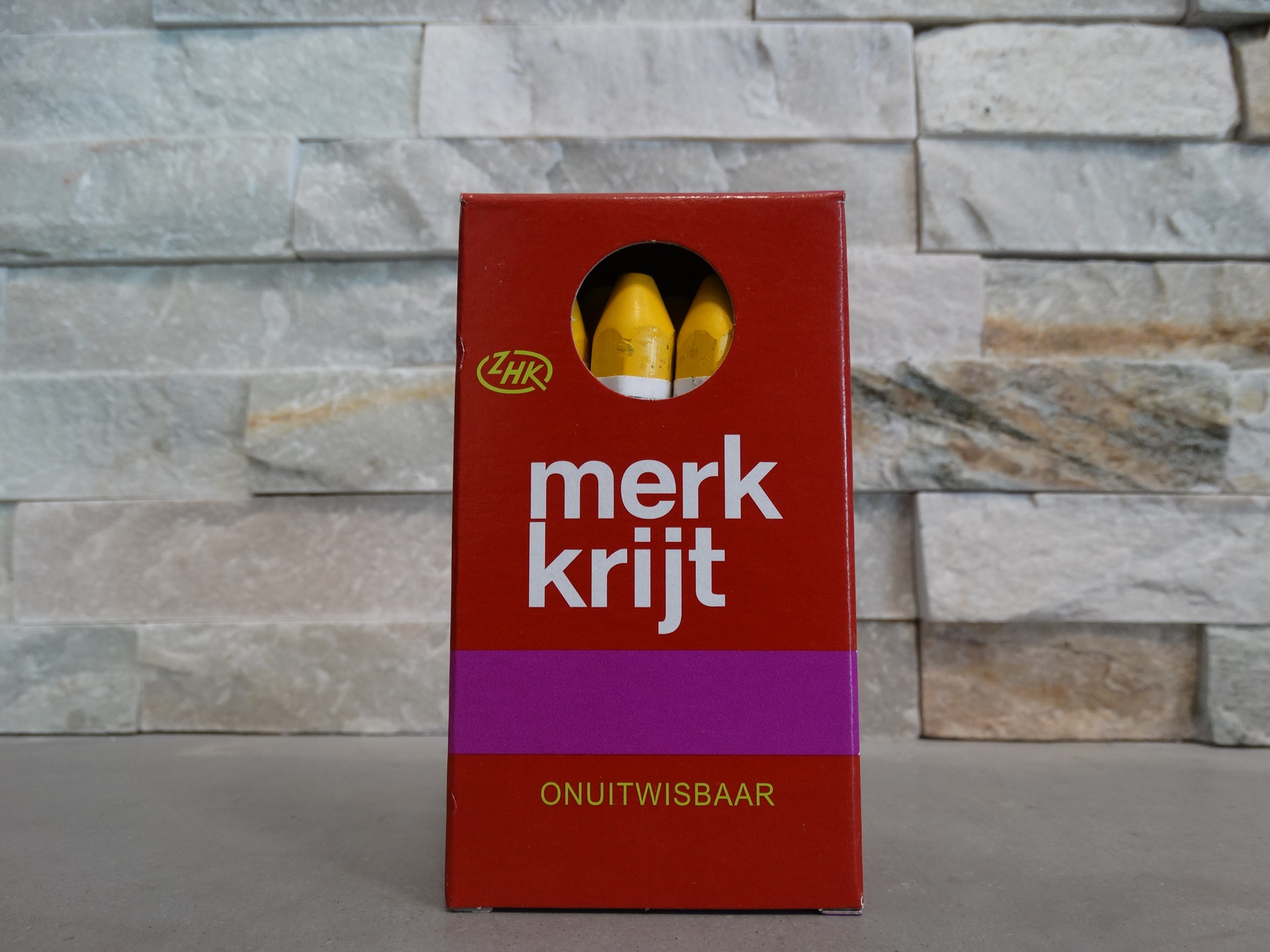Merk krijt geel