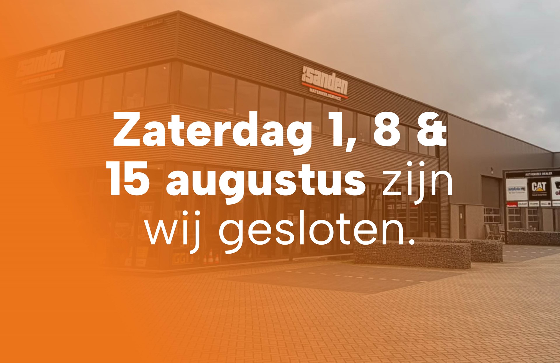 Aangepaste openingstijden
